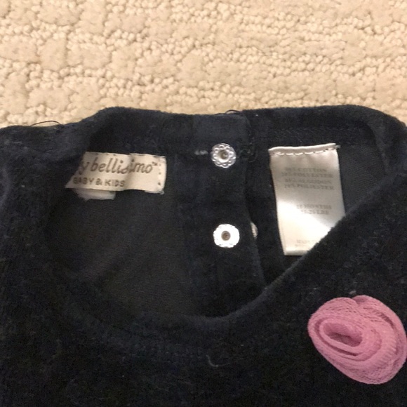 Wendy bellisimo black and pink velour sweatsuit - Picture 2 of 3